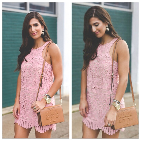 Lovers + Friends Caspian Pink Lace Dress - Picture 2 of 7